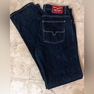 Kimes Ranch Raw James Blue Mens Jeans Sz 35/36